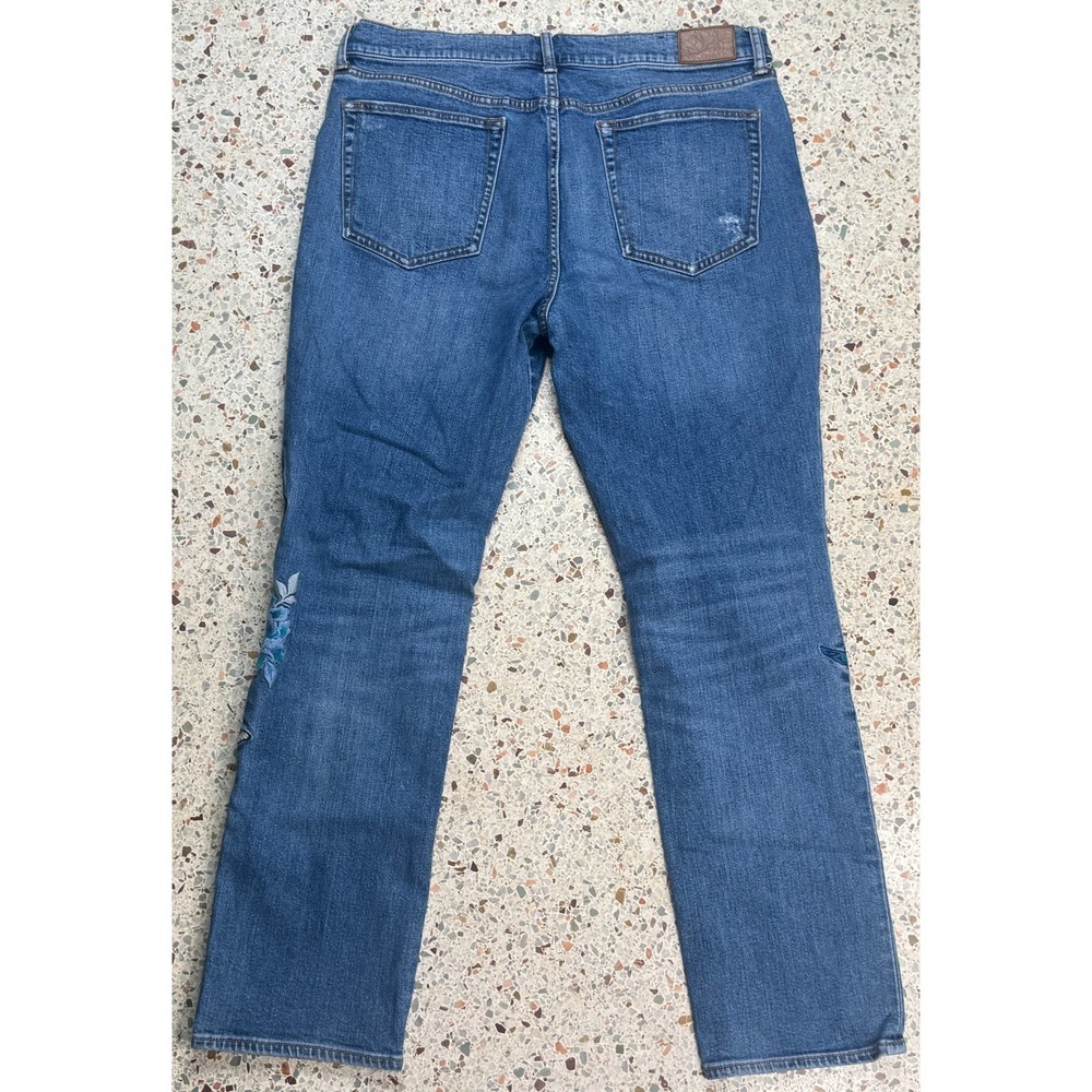 Johnny Was The Boyfriend Mid Rise Relaxed Fit Women's Embroidered Jeans Size 31 - Picture 13 of 16
